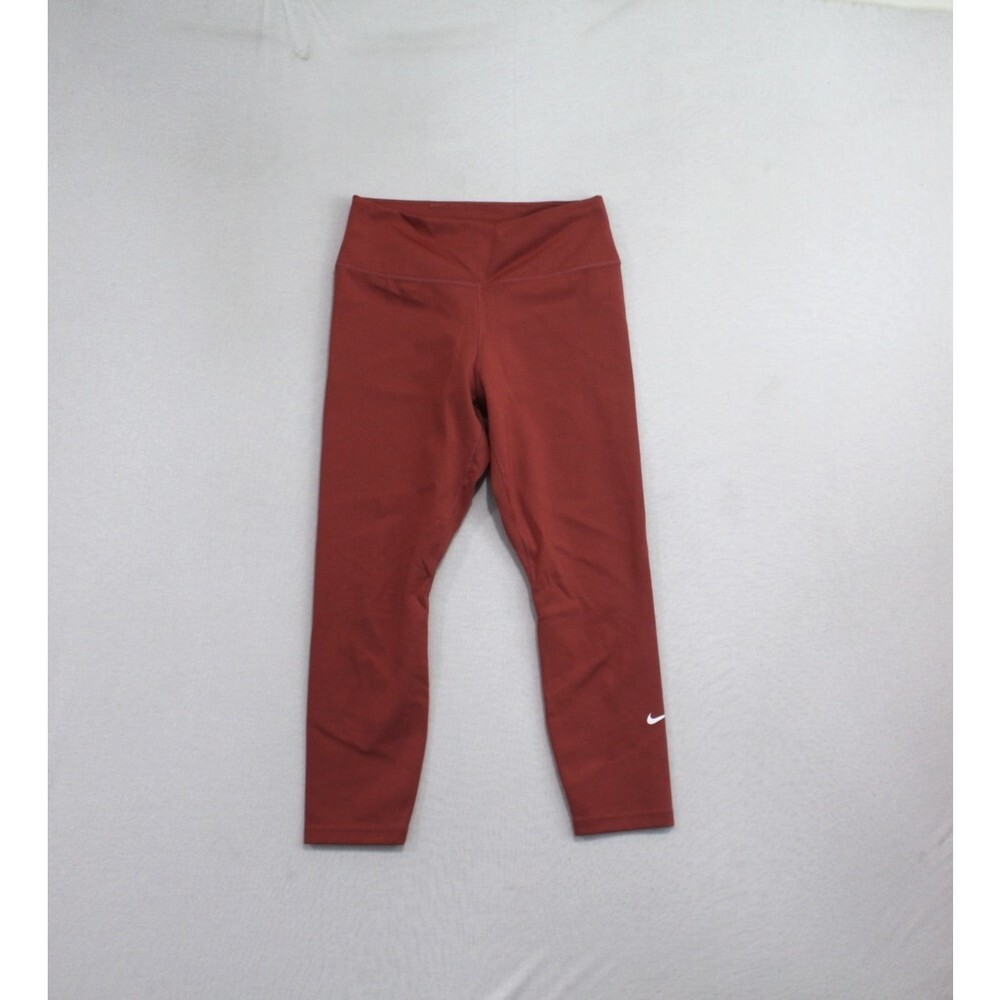 Nike Women Red Leggins Running Dri Fit Active Size Small